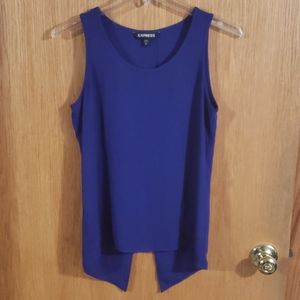 Express Blue Split Back Tank Size XS